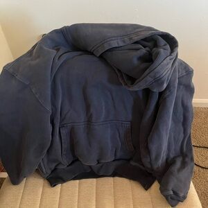 Hollister Men's Navy Hoodie